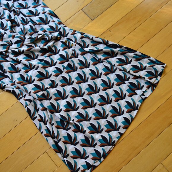 Diane Von Furstenberg DVF Agaton wrap silk dress Size 12 - Picture 6 of 16